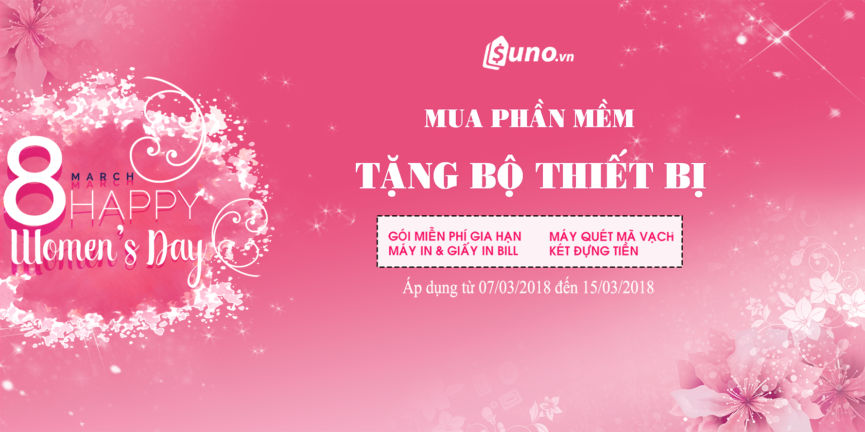 Mừng 8/3 Khuyến Mãi Khi Mua Phần Mềm Tặng Trọn Bộ Thiết Bị
